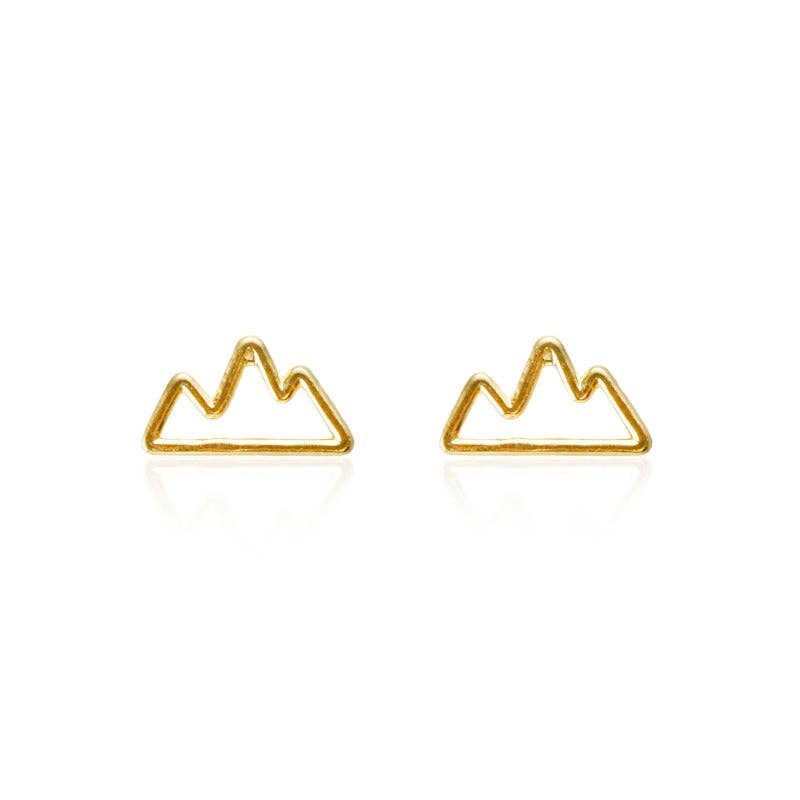 Mountain Wire Earrings: Silver