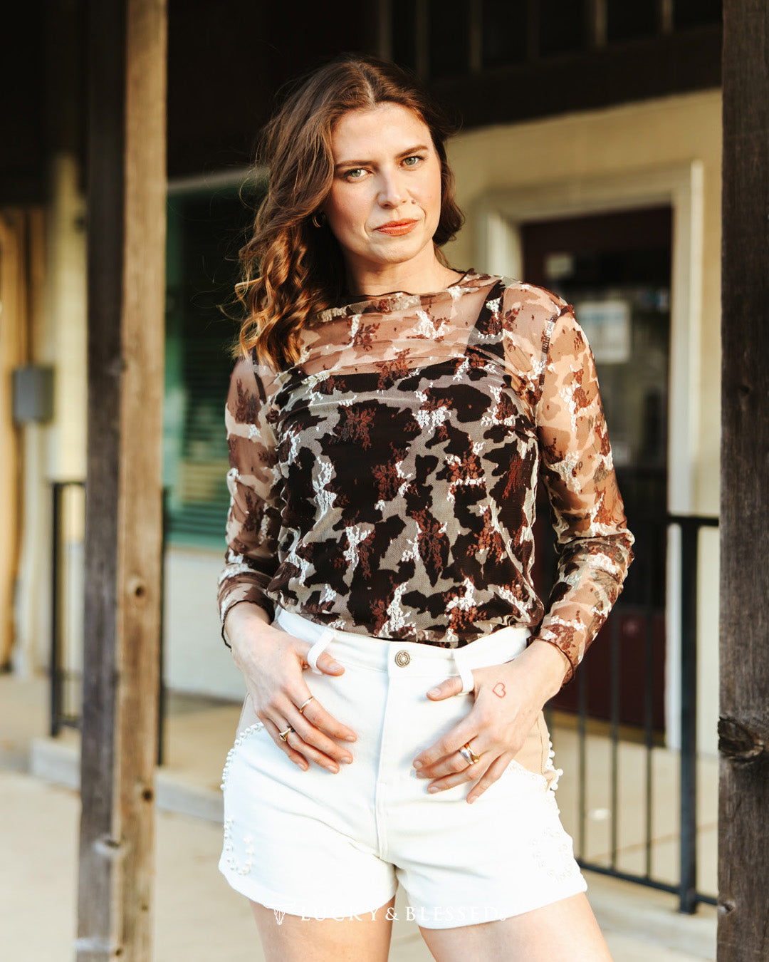 Cowgirl Cameo Lace Top