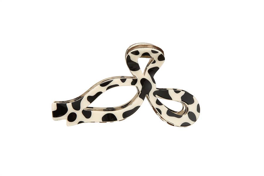 Ladies Dalmatian Style 2assorted Colors Hair Claw