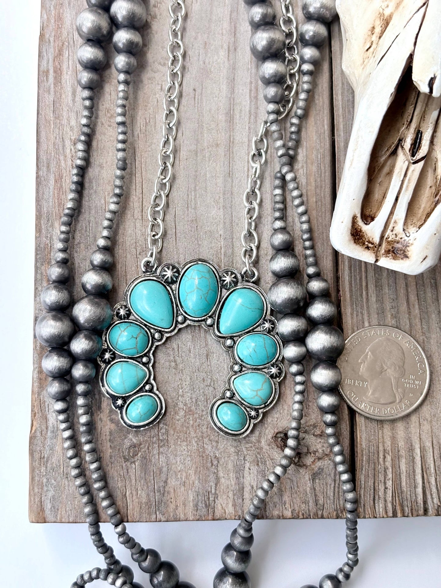 Desert Sky Squash Blossom Necklace Set