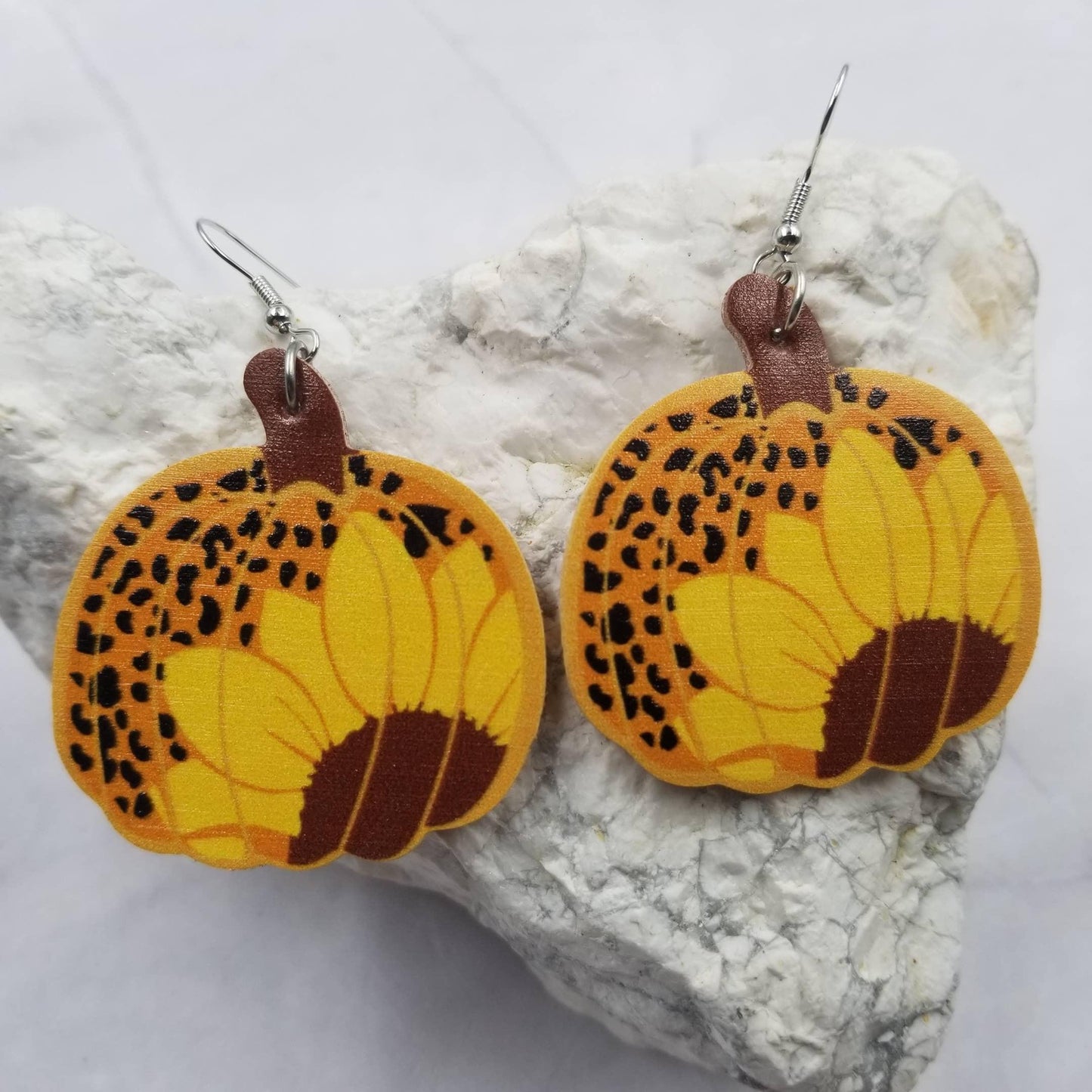 Sunflower Pumpkin Earrings