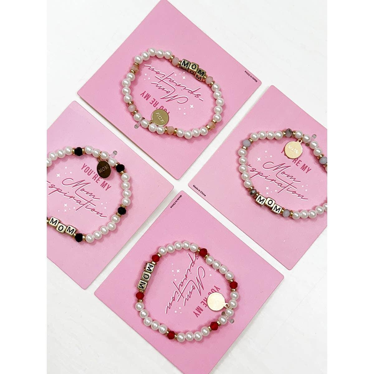 Square Bead Mom Bracelet