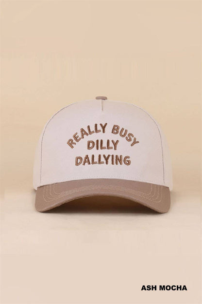 Really Busy Dilly Dallying Two Tone Snapback Hat: FLORAL / 1(ONE SIZE)