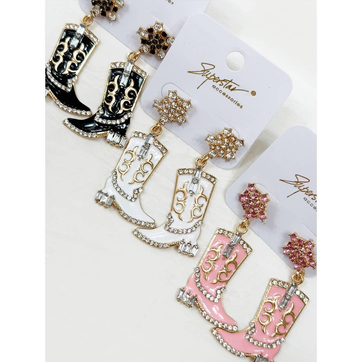 Western Cowgirl Boots Earring