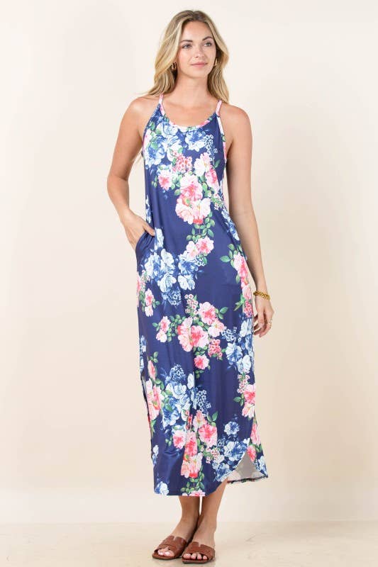 Bluebonnet Breeze Maxi Dress