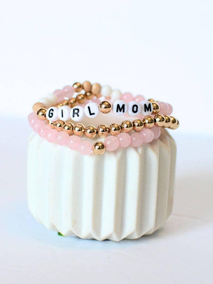Girl Mom Bracelet Set