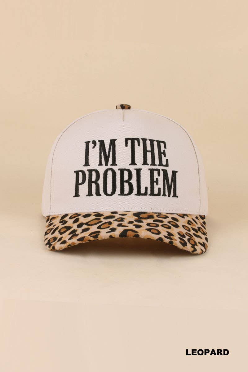 I'm The Problem Two Tone Snapback Hat: PAISLEY BLACK / 1(ONE SIZE)