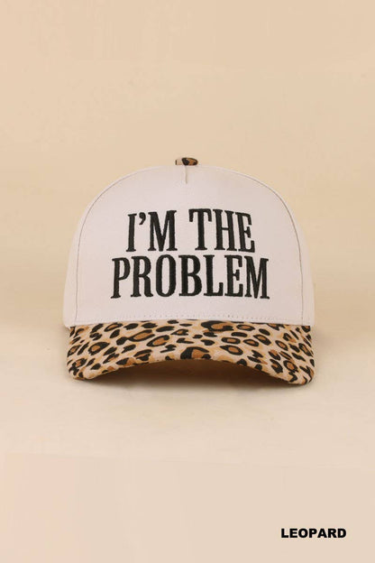 I'm The Problem Two Tone Snapback Hat: PAISLEY BLACK / 1(ONE SIZE)