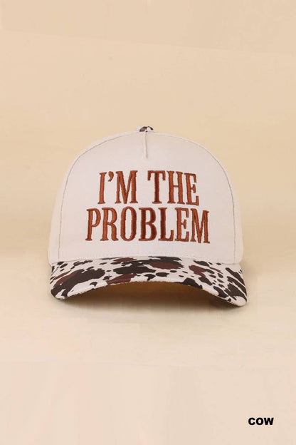 I'm The Problem Two Tone Snapback Hat: PAISLEY BLACK / 1(ONE SIZE)