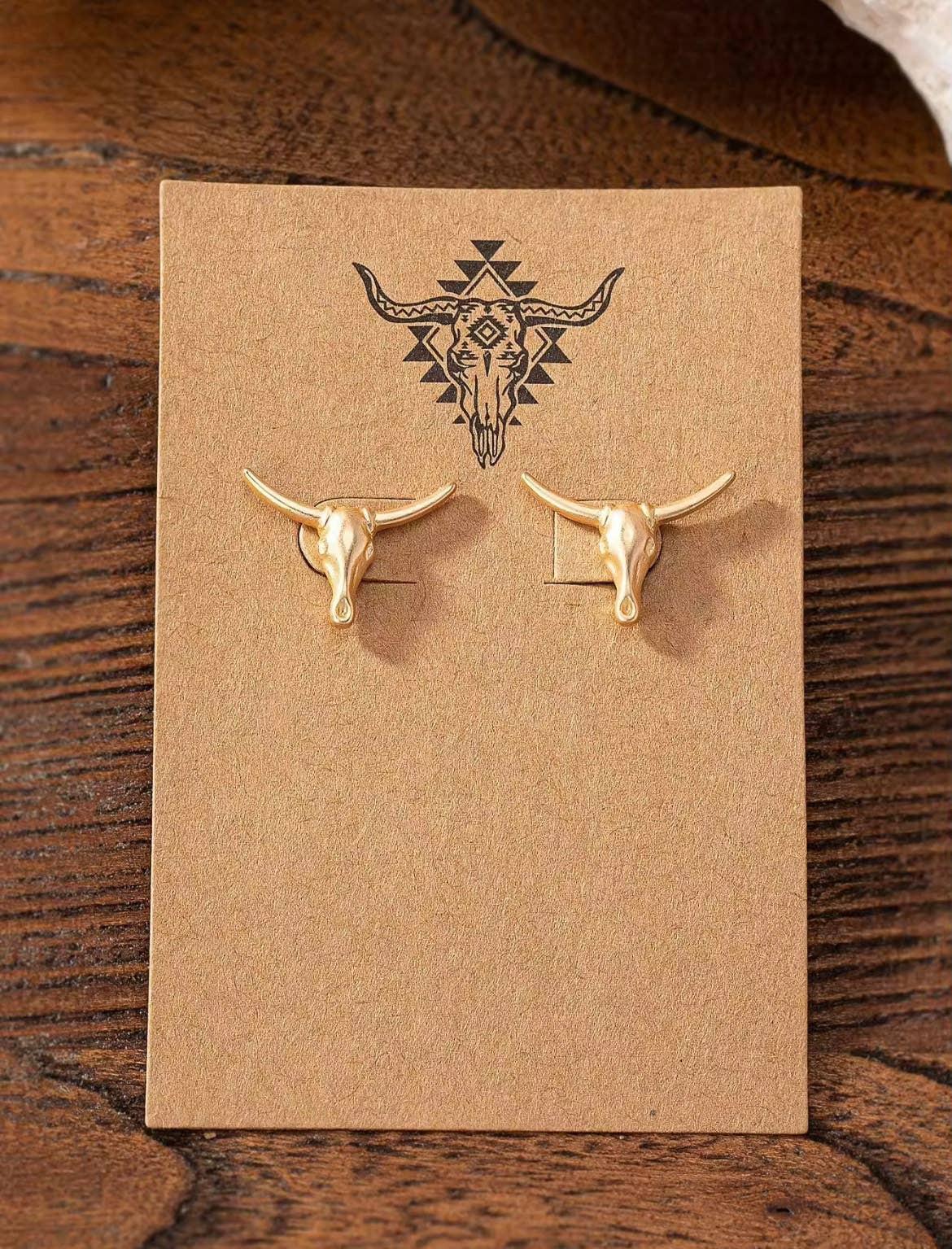 Bull Stud Earrings