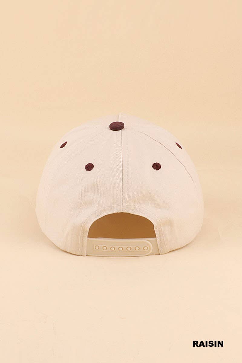 Girl Math Is Always The Answer Two Tone Snapback Hat: COW / 1(ONE SIZE)
