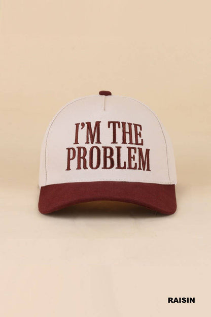 I'm The Problem Two Tone Snapback Hat: PAISLEY BLACK / 1(ONE SIZE)