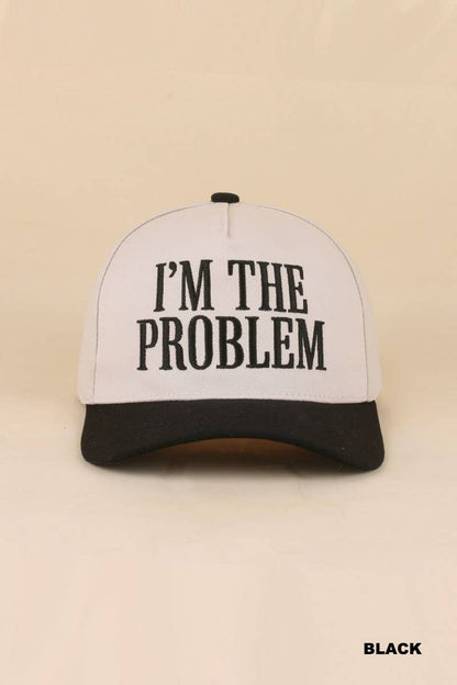 I'm The Problem Two Tone Snapback Hat: PAISLEY BLACK / 1(ONE SIZE)