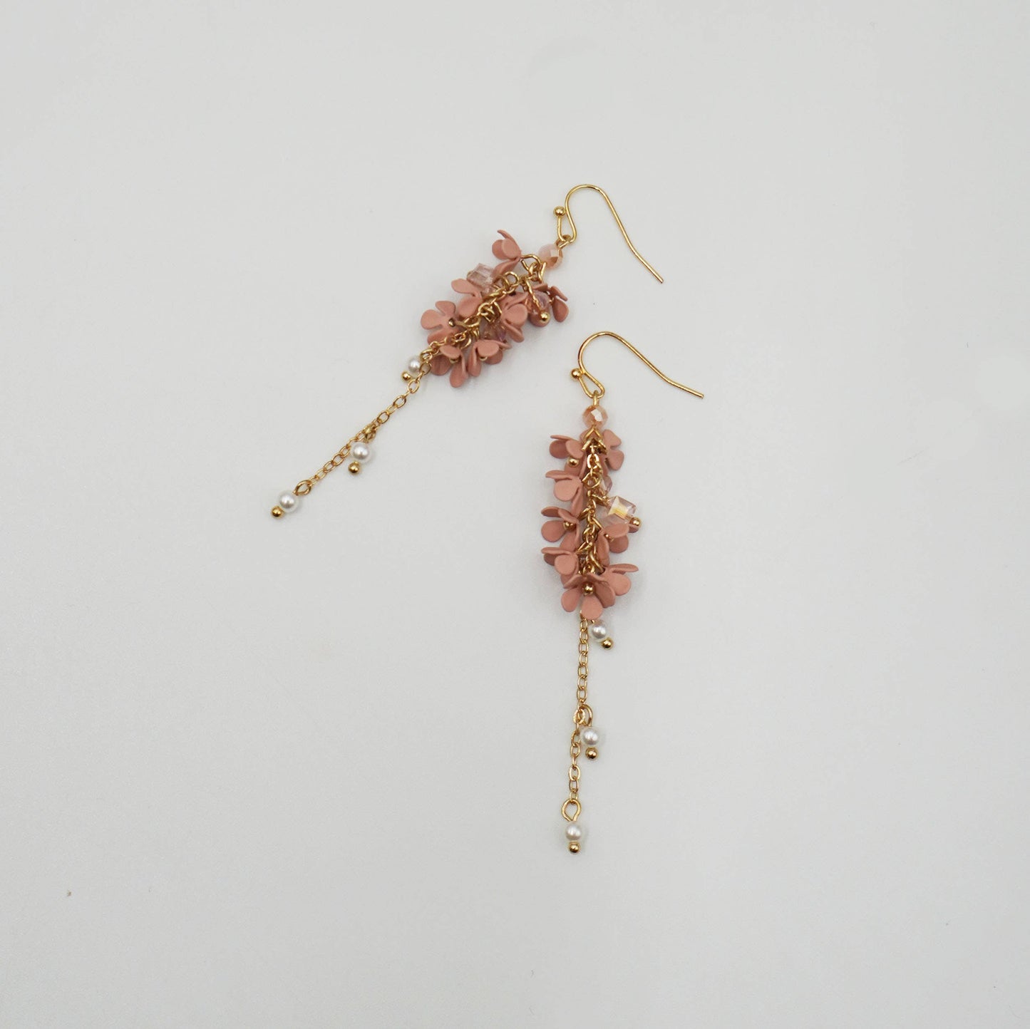 Floral Dangle pink Earring
