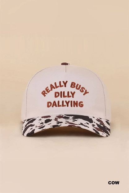 Really Busy Dilly Dallying Two Tone Snapback Hat: FLORAL / 1(ONE SIZE)