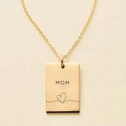 Mom & Heart Necklace