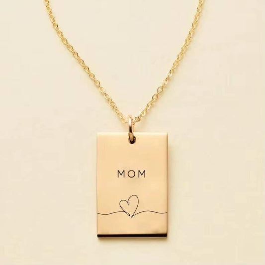 Mom & Heart Necklace