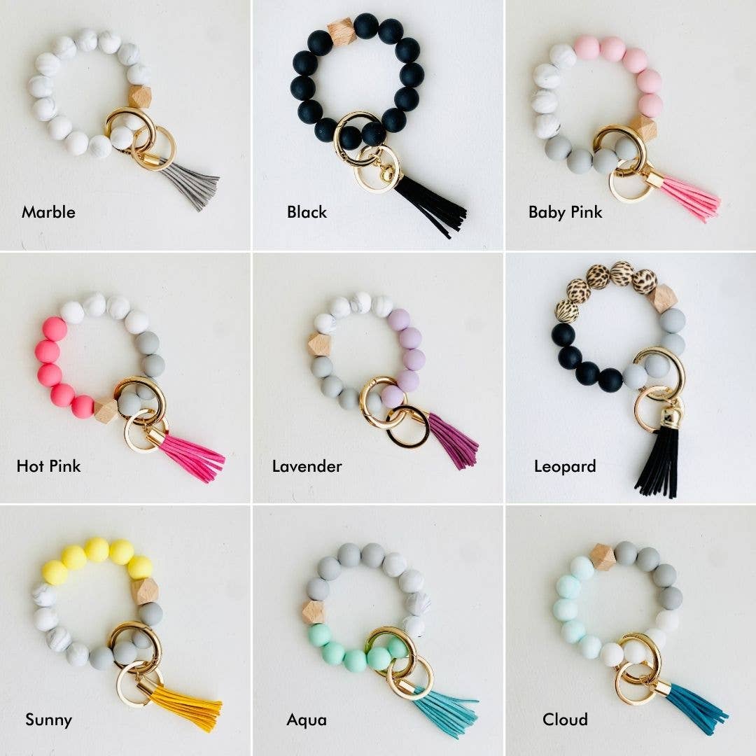 Mixed Colors Keychains - Minor Imperfections: Silicone Bead Keychains