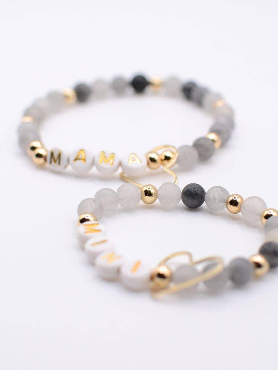 Mama & Mini Bracelet Set - Black