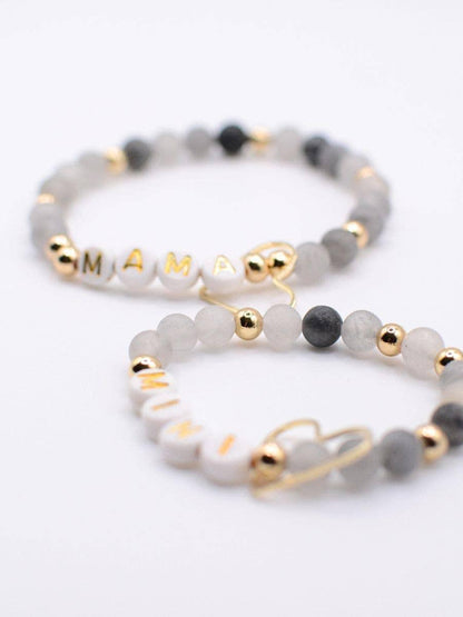 Mama & Mini Bracelet Set - Black
