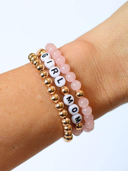 Girl Mom Bracelet Set