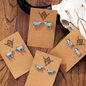 Turquoise Animals - Stud Earrings: Pig