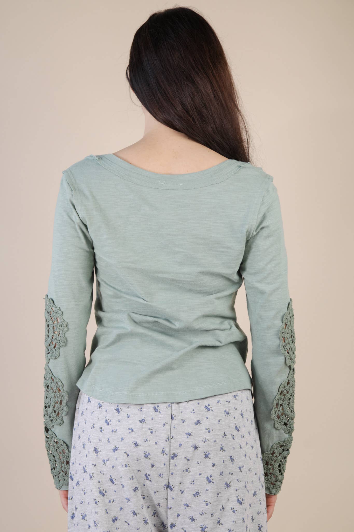 Sagebrush Lace Knit Top