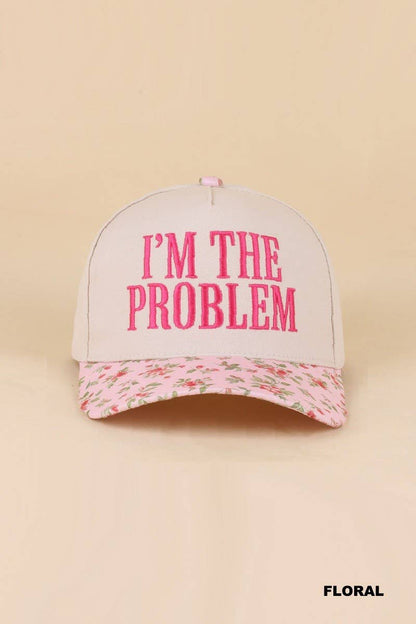 I'm The Problem Two Tone Snapback Hat: PAISLEY BLACK / 1(ONE SIZE)