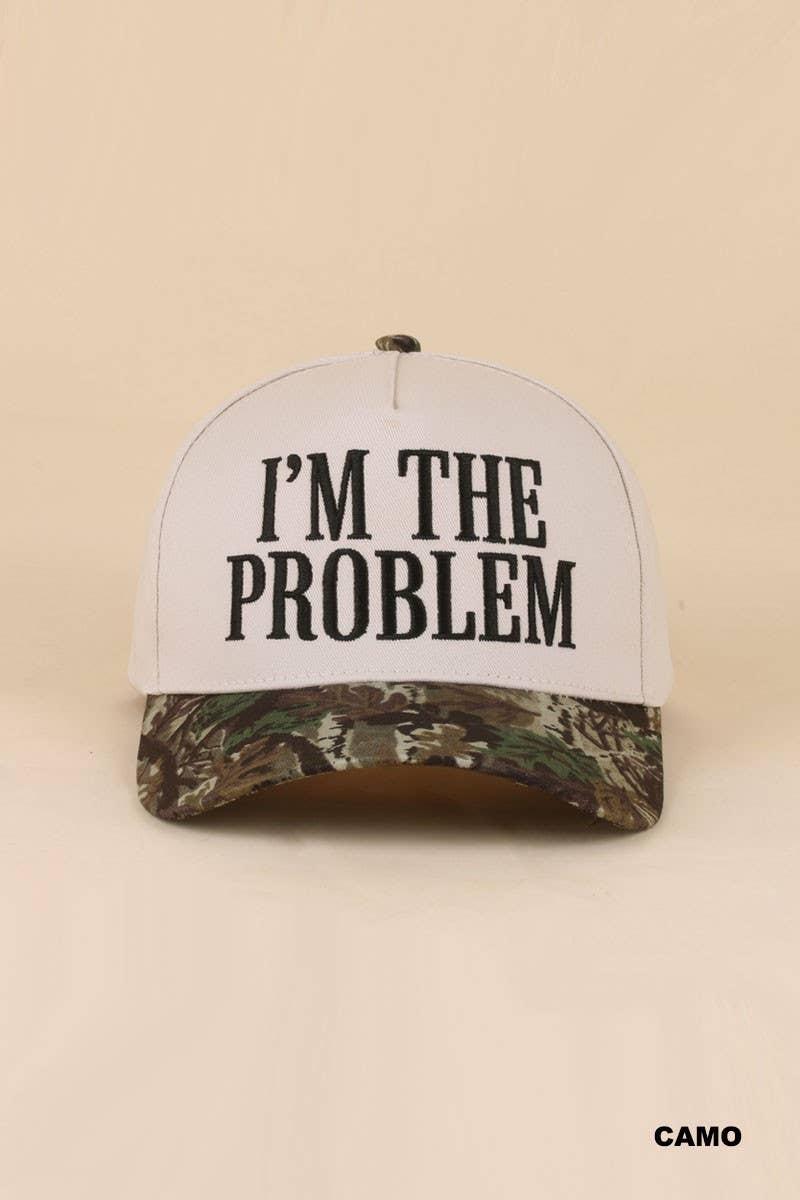 I'm The Problem Two Tone Snapback Hat: PAISLEY BLACK / 1(ONE SIZE)