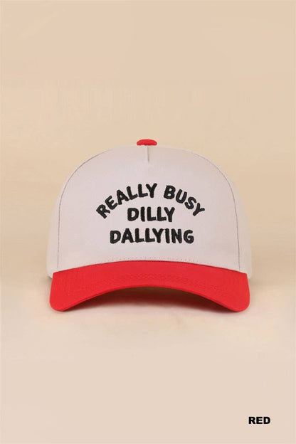 Really Busy Dilly Dallying Two Tone Snapback Hat: FLORAL / 1(ONE SIZE)