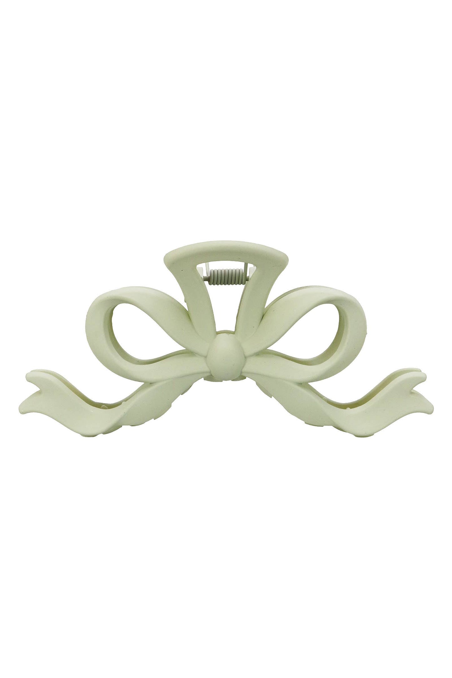 Matte Ribbon Bow Hollow Out Hair Claw: ASSORTED / ONE SIZE