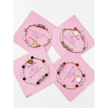 Square Bead Mom Bracelet
