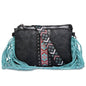 Dolly Fringe Crossbody - Black