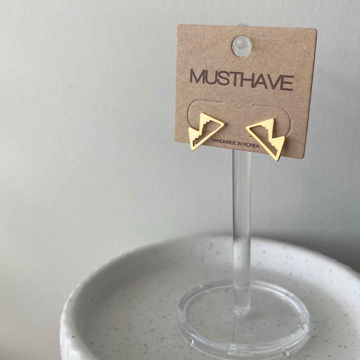 Mountain Range Earrings: Silver