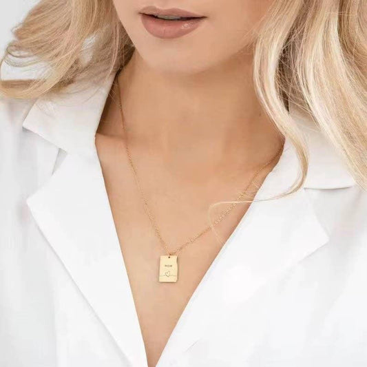 Mom & Heart Necklace