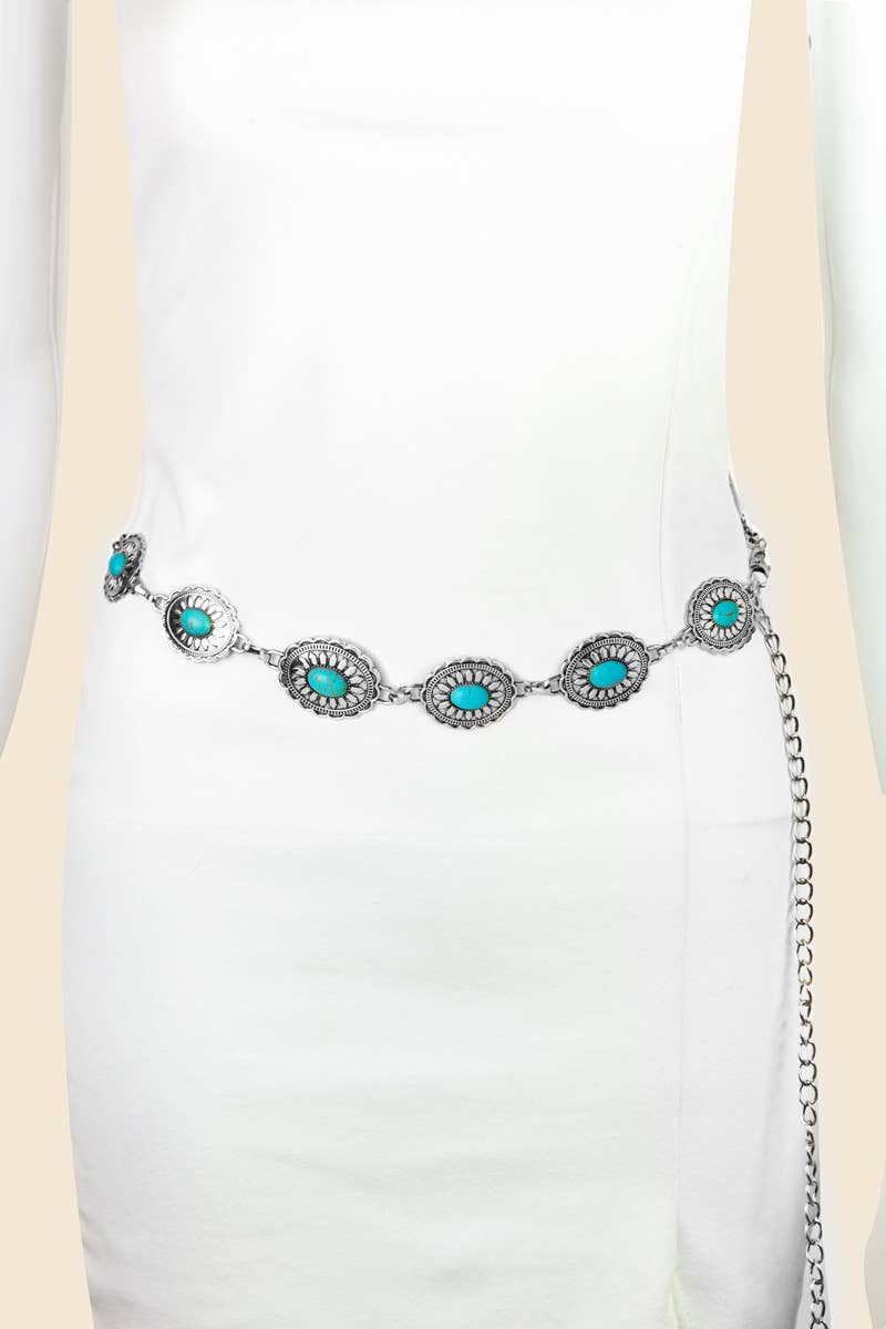 Prairie Bloom Concho Belt
