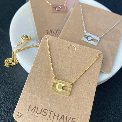 Colorado Flag Necklace: Gold