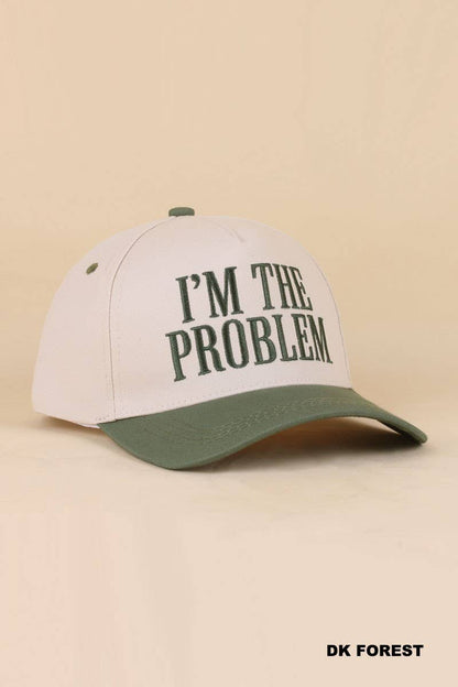I'm The Problem Two Tone Snapback Hat: PAISLEY BLACK / 1(ONE SIZE)