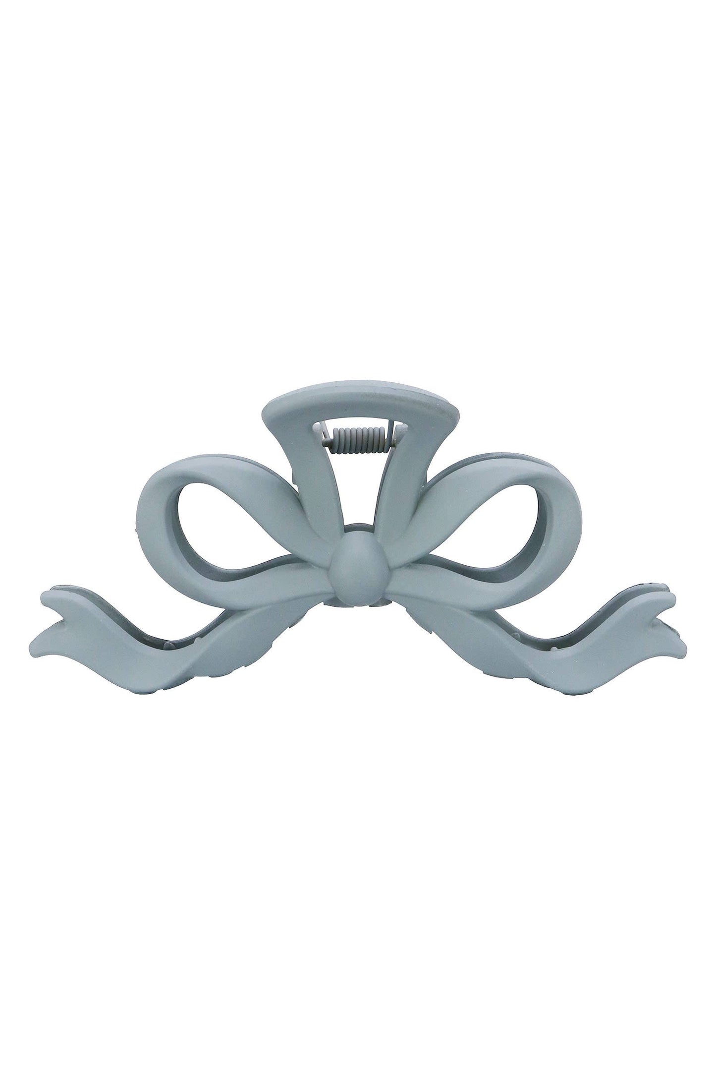 Matte Ribbon Bow Hollow Out Hair Claw: ASSORTED / ONE SIZE