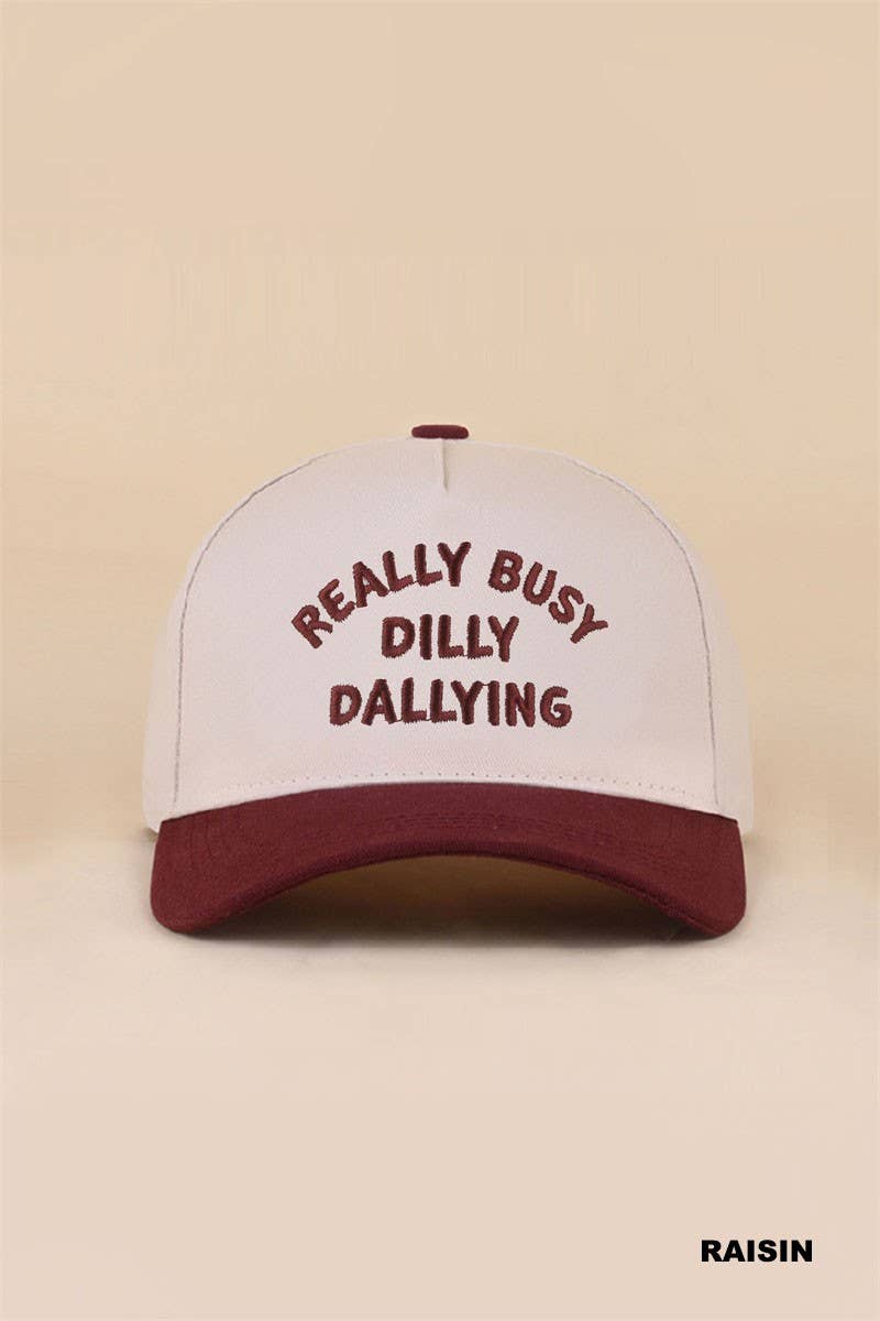 Really Busy Dilly Dallying Two Tone Snapback Hat: FLORAL / 1(ONE SIZE)