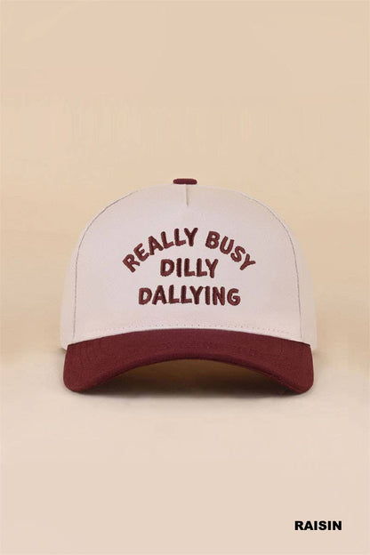 Really Busy Dilly Dallying Two Tone Snapback Hat: FLORAL / 1(ONE SIZE)
