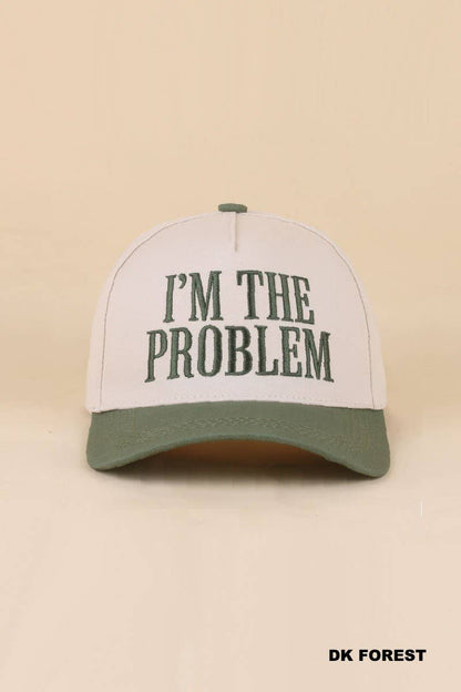 I'm The Problem Two Tone Snapback Hat: PAISLEY BLACK / 1(ONE SIZE)