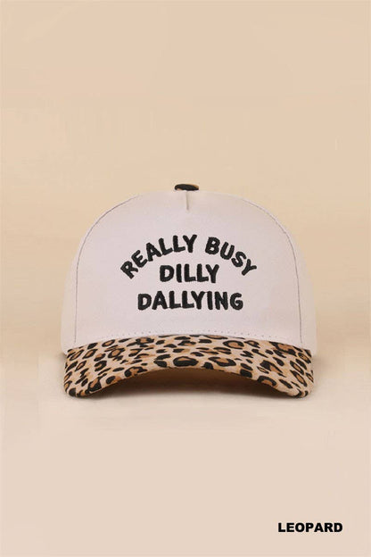 Really Busy Dilly Dallying Two Tone Snapback Hat: FLORAL / 1(ONE SIZE)