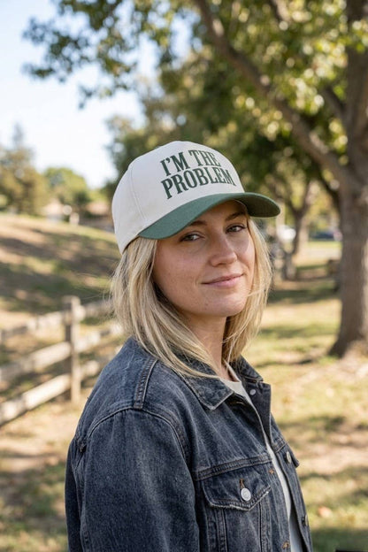 I'm The Problem Two Tone Snapback Hat: PAISLEY BLACK / 1(ONE SIZE)