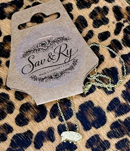 Heart of a Bison Necklace