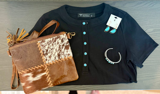 Black Dust Henley