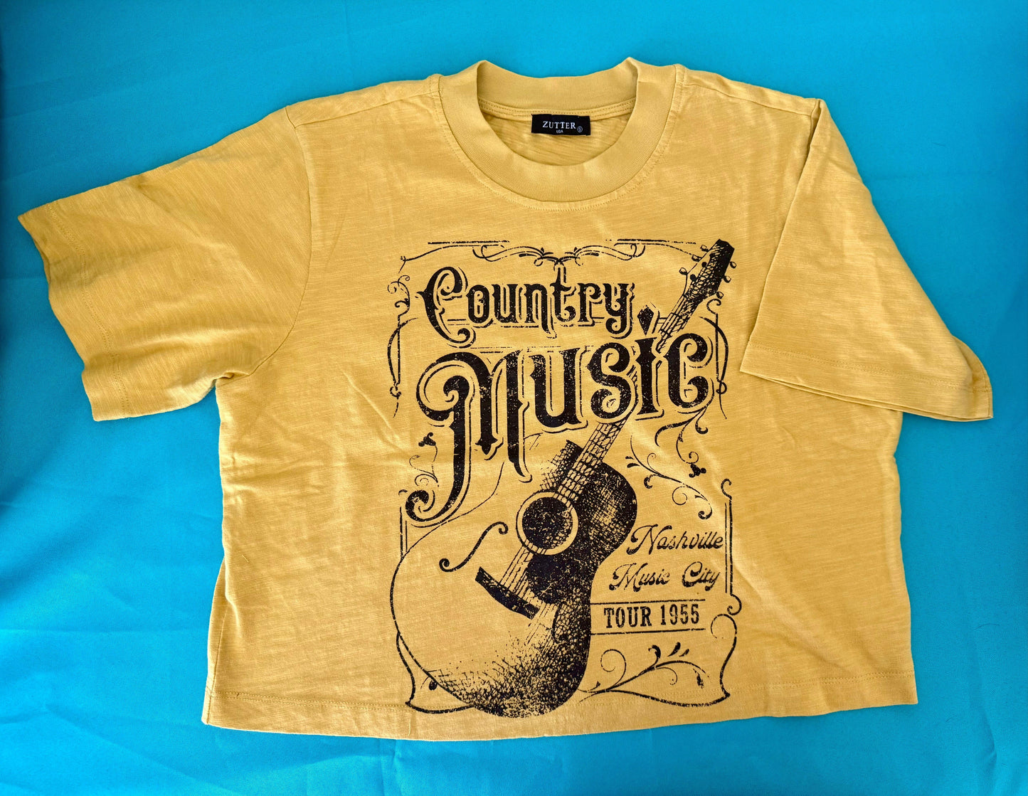 Cropped Country Music T-Shirt