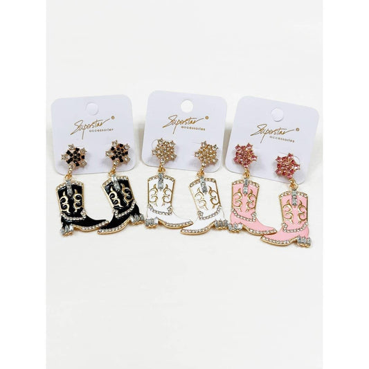 Western Cowgirl Boots Earring