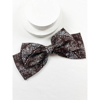 Paisley Bandana Pattern Bow Hair Clip: MIX COLOR / ONE(12)