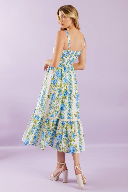 Meadow Bloom Midi Dress